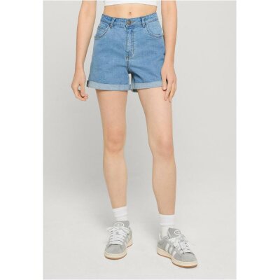 Urban Classics - TB8371 - Ladies High Waist Denim Shorts - Light Blue Washed