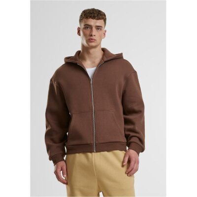 Urban Classics - TB7284 - Fluffy Zip Hoodie - chocolatebrown