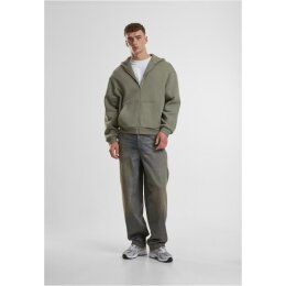 Urban Classics - TB7284 - Fluffy Zip Hoodie - paleolive