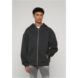 Urban Classics - TB7284 - Fluffy Zip Hoodie - charcoal