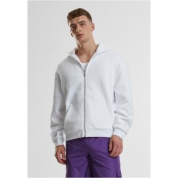 Urban Classics - TB7284 - Fluffy Zip Hoodie - white