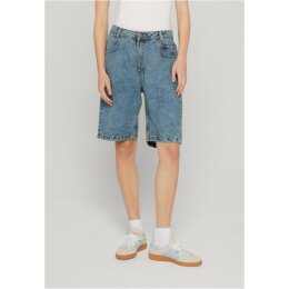 DEF - DFLSH035 - Ladies Skater Shorts - midbluewashed