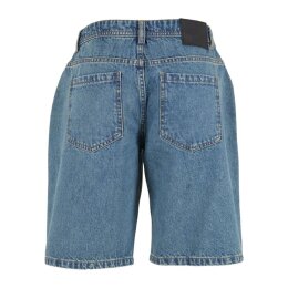 DEF - DFLSH035 - Ladies Skater Shorts - midbluewashed