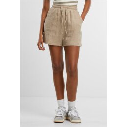 Urban Classics - TB7467 - Ladies Musselin Shorts - chalkdust