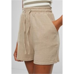 Urban Classics - TB7467 - Ladies Musselin Shorts - chalkdust