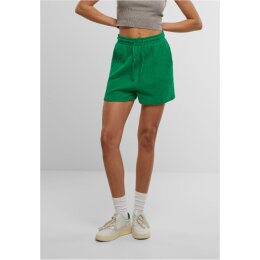 Urban Classics - TB7467 - Ladies Musselin Shorts - froggreen