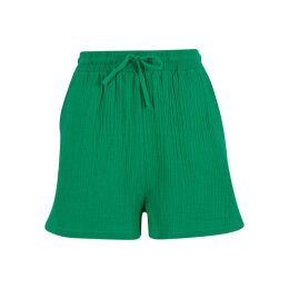 Urban Classics - TB7467 - Ladies Musselin Shorts - froggreen