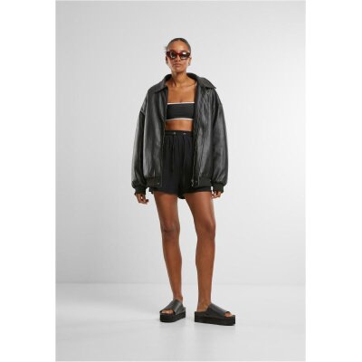 Urban Classics - TB7467 - Ladies Musselin Shorts - black
