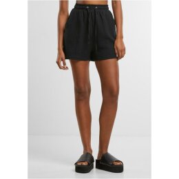 Urban Classics - TB7467 - Ladies Musselin Shorts - black