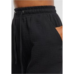 Urban Classics - TB7467 - Ladies Musselin Shorts - black