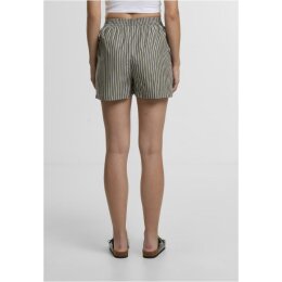 Urban Classics - TB6845 - Ladies Striped Shorts - olive/white