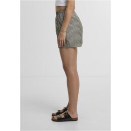 Urban Classics - TB6845 - Ladies Striped Shorts - olive/white