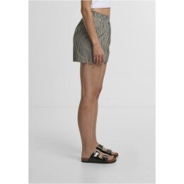 Urban Classics - TB6845 - Ladies Striped Shorts - olive/white