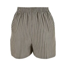 Urban Classics - TB6845 - Ladies Striped Shorts - olive/white