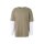 Urban Classics - TB2887 Oversized Shaped Double Layer LS Tee - paleolive/white