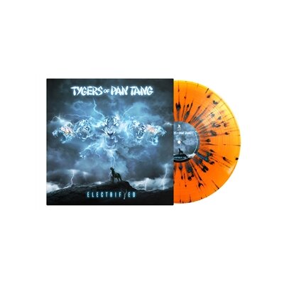 TYGERS OF PAN TANG - ELECTRIFYED (TRANSPARENT ORANGE W/ BLUE SPLATTER) - LP