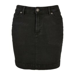 Urban Classics - TB4799 - Ladies Essentials Stretch Denim Mini Skirt - black washed