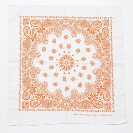 Bandana - weiß/ orange