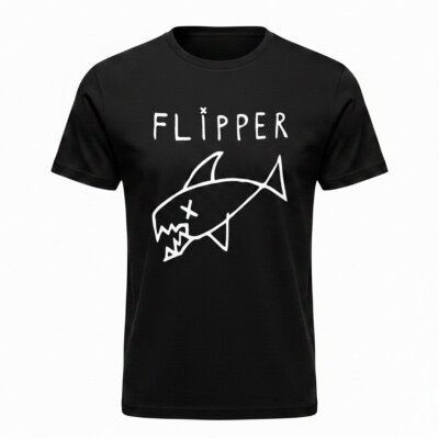 Flipper - Long Fish - Unisex T-Shirt - black