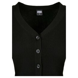 Urban Classics - TB4806 Ladies Short Rib Knit Cardigan - black