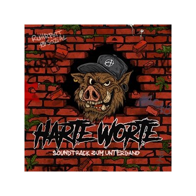HARTE WORTE - SOUNDTRACK ZUM UNTERGANG (CLEAR RED W/ MULTICOLOR SPLATTER) - EP