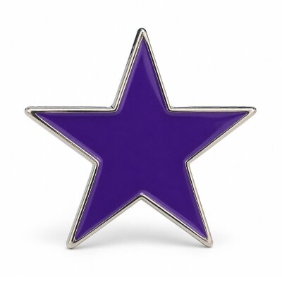 Emaille Stern - lila - Pin
