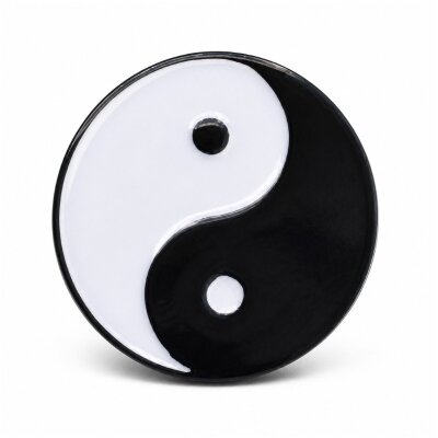 Yin Yang - schwarz / weiß - Pin