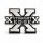 Straight Edge - silber - Pin