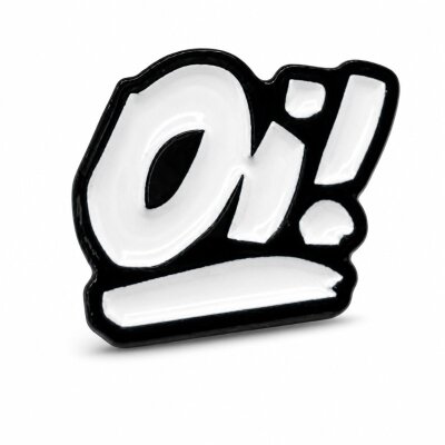 Oi! - Logo - white - Pin