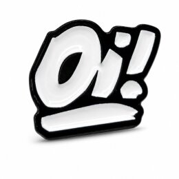 Oi! - Logo - white - Pin