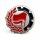 Antifa - Logo 2 - rot / rot - Pin