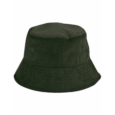 Beechfield - Organic Cord Bucket Hat (B687) - Forest Night