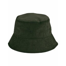 Beechfield - Organic Cord Bucket Hat (B687) - Forest Night