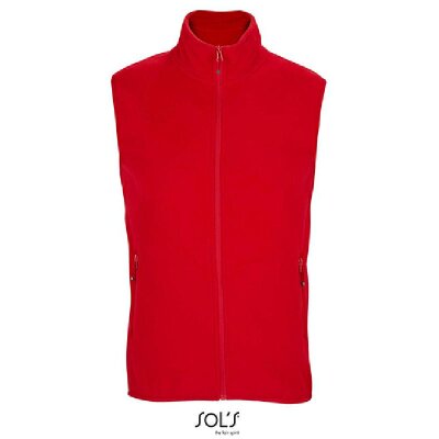 SOLs - 03822 - Unisex Factor Zipped Fleece Bodywarmer - red