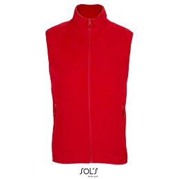 SOLs - 03822 - Unisex Factor Zipped Fleece Bodywarmer - red