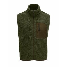 SOLs - 04041 - Unisex Sherpa Bodywarmer Fury - army/dark...