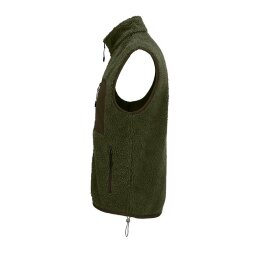 SOLs - 04041 - Unisex Sherpa Bodywarmer Fury - army/dark...