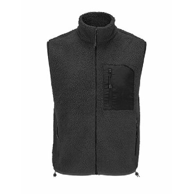 SOLs - 04041 - Unisex Sherpa Bodywarmer Fury - carbon grey/black