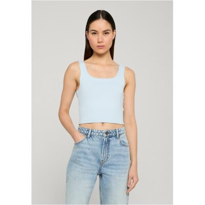 Urban Classics - TB8349 - Ladies Cropped Polymide Top - freezeblue