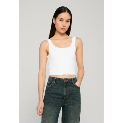 Urban Classics - TB8349 - Ladies Cropped Polymide Top - white