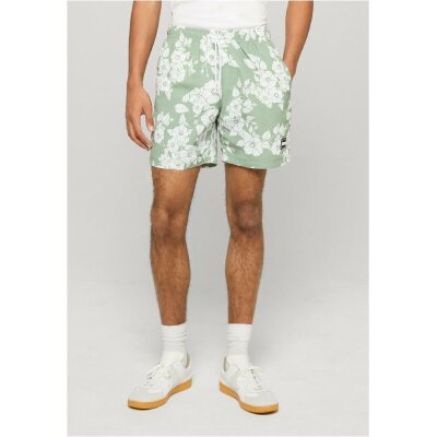 Urban Classics - TB2679 - Pattern Swim Short - greenflowers