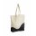 Westfort Mill - Organic Cotton Wave Print Maxi Bag (W235) - natural/black