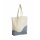 Westfort Mill - Organic Cotton Wave Print Maxi Bag (W235) - natural/bluegrey