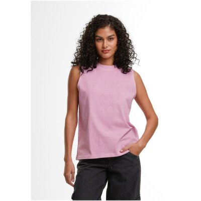 Build Your Brand - Ladies Vintage Washed Sleeveless Tee (BY429) - cool pink