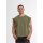 Build Your Brand - Vintage Cropped Heavy Sleeveless Tee (BY436) - warmkhaki