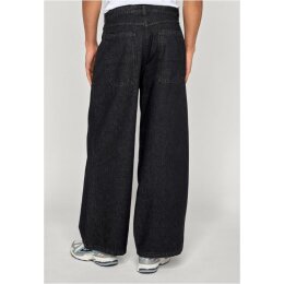 Urban Classics - TB8033 - Pleated Jeans With Long pocket - Jeans - black washed