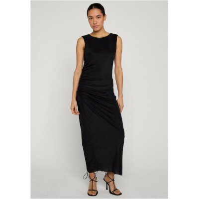 Urban Classics - TB8183 - Ladies Long Ruffled Mesh Dress- black