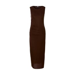 Urban Classics - TB8183 - Ladies Long Ruffled Mesh Dress- brown