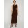 Urban Classics - TB8183 - Ladies Long Ruffled Mesh Dress- brown