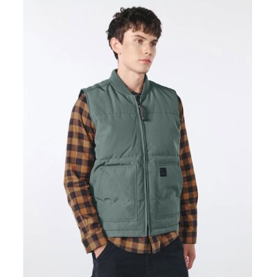 Vintage Industries - 2099 - Mica Bodywarmer - Grey/Green